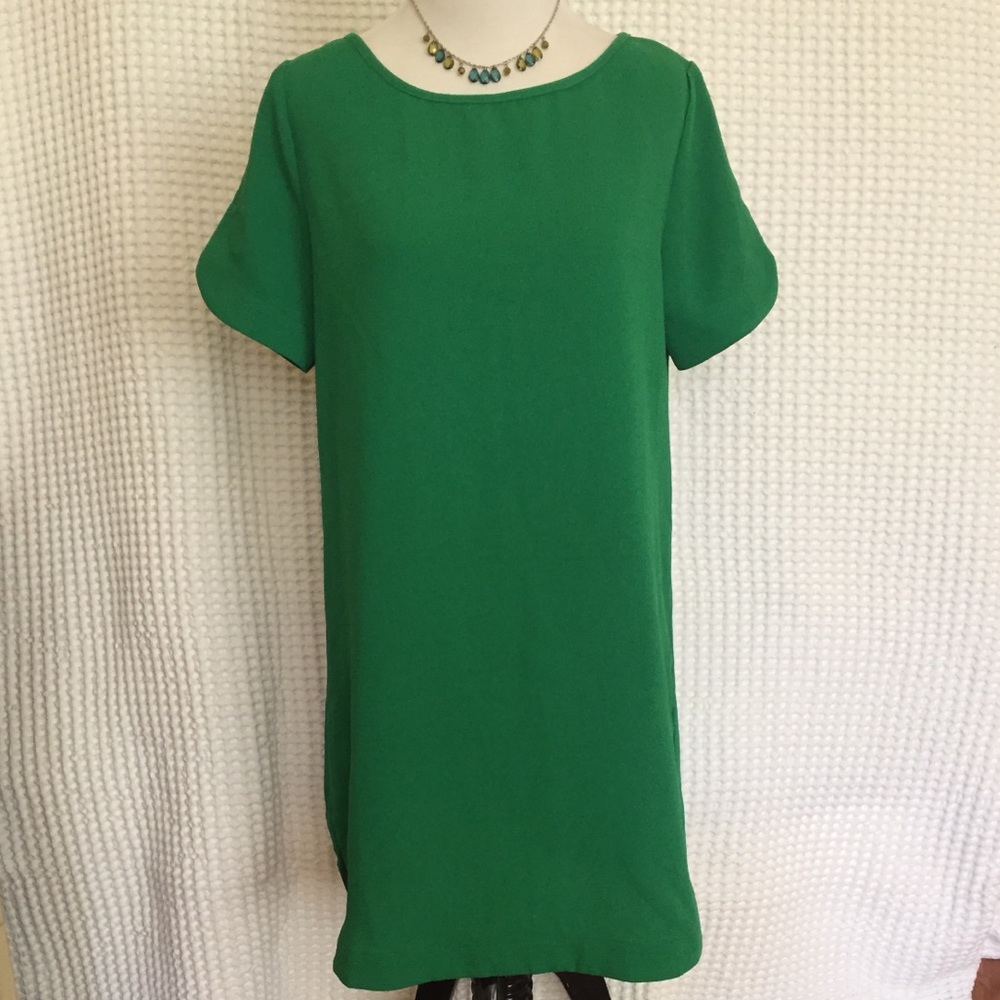 Ladies green mini dress